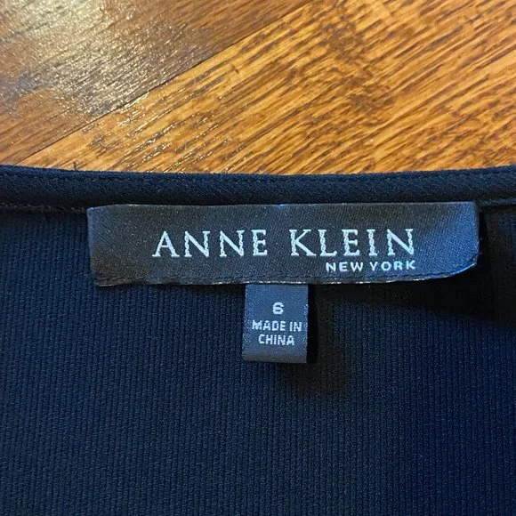 LAST CHANCE: Anne Klein Black Dress Jacket - Size 6 - Picture 3 of 6